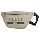 【在庫一掃】 グッチ GUCCI ロゴ ウエストバッグ シェリーライン ボディバッグ レザー アイボリー 527792 レディース 【中古】