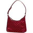 【在庫一掃】 ルイ・ヴィトン Louis Vuitton リトル ブローニュ ハンドバッグ モノグラムサテン レッド M92351 レディース 【中古】