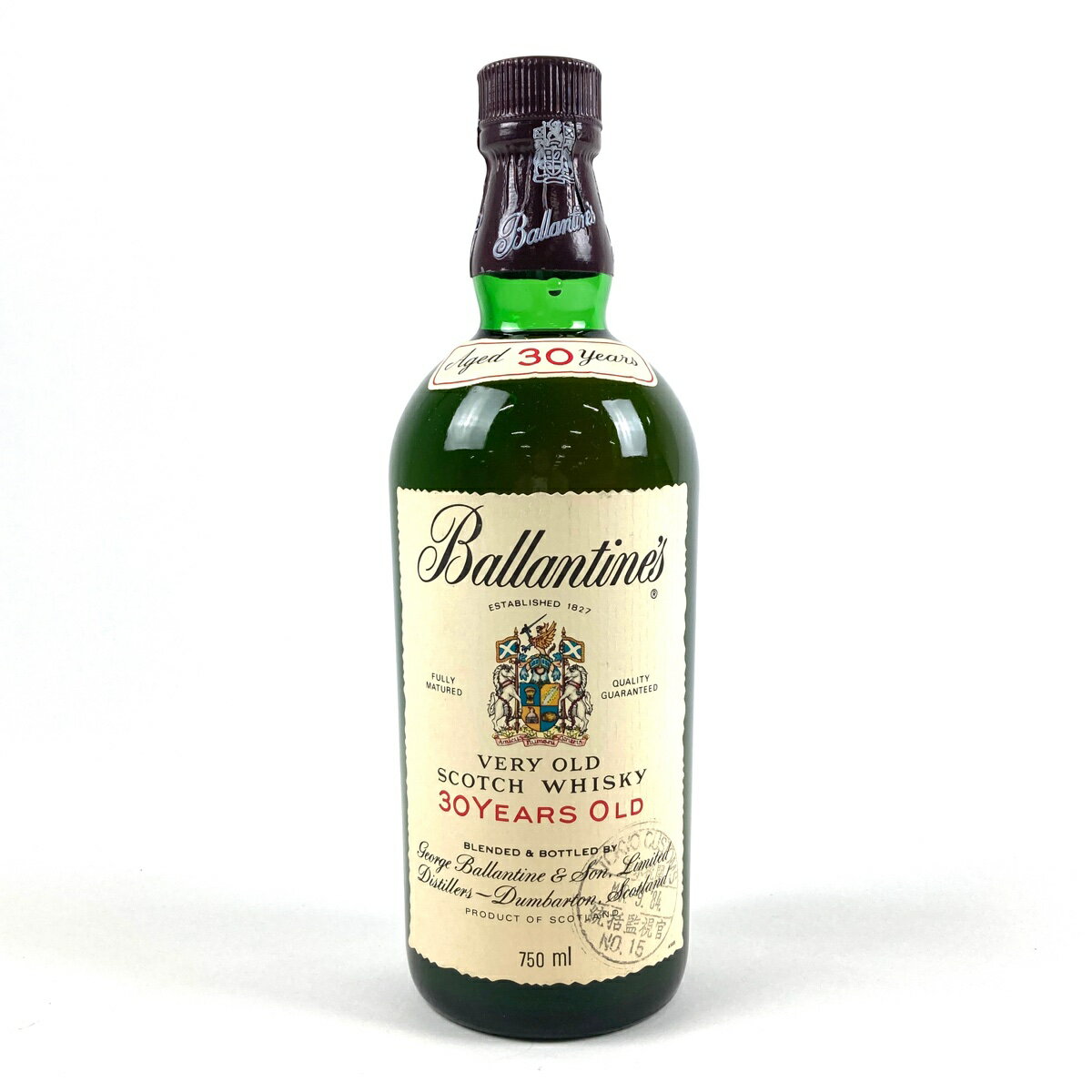 バランタイン Ballantines 30年 ベリーオールド 赤キャップ 青旗 750ml スコッチウイスキー ブレンデッド 【中古】