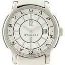 【ラッピング可】 ブルガリ BVLGARI ソロテンポ ST29S 腕時計 SS クォーツ ホワイト レディース 【中古】