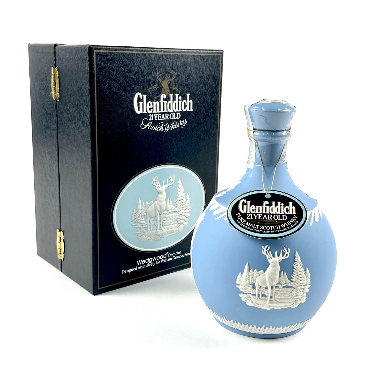 グレンフィディック Glenfiddich 21年 ウエッジウッド 700ml スコッチウイスキー シングルモルト 【中古】