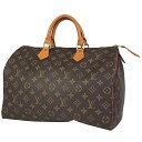 9%OFF ルイ・ヴィトン Louis Vuitton スピーディ 35 ボストンバッグ ハンドバッグ モノグラム ブラウン M41524 レディース 【中古】 msp29