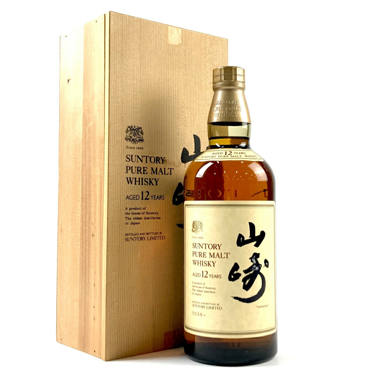 【東京都内限定発送】 サントリー SUNTORY 山崎 12年 ピュアモルト 向獅子 750ml 国産ウイスキー 【中古】