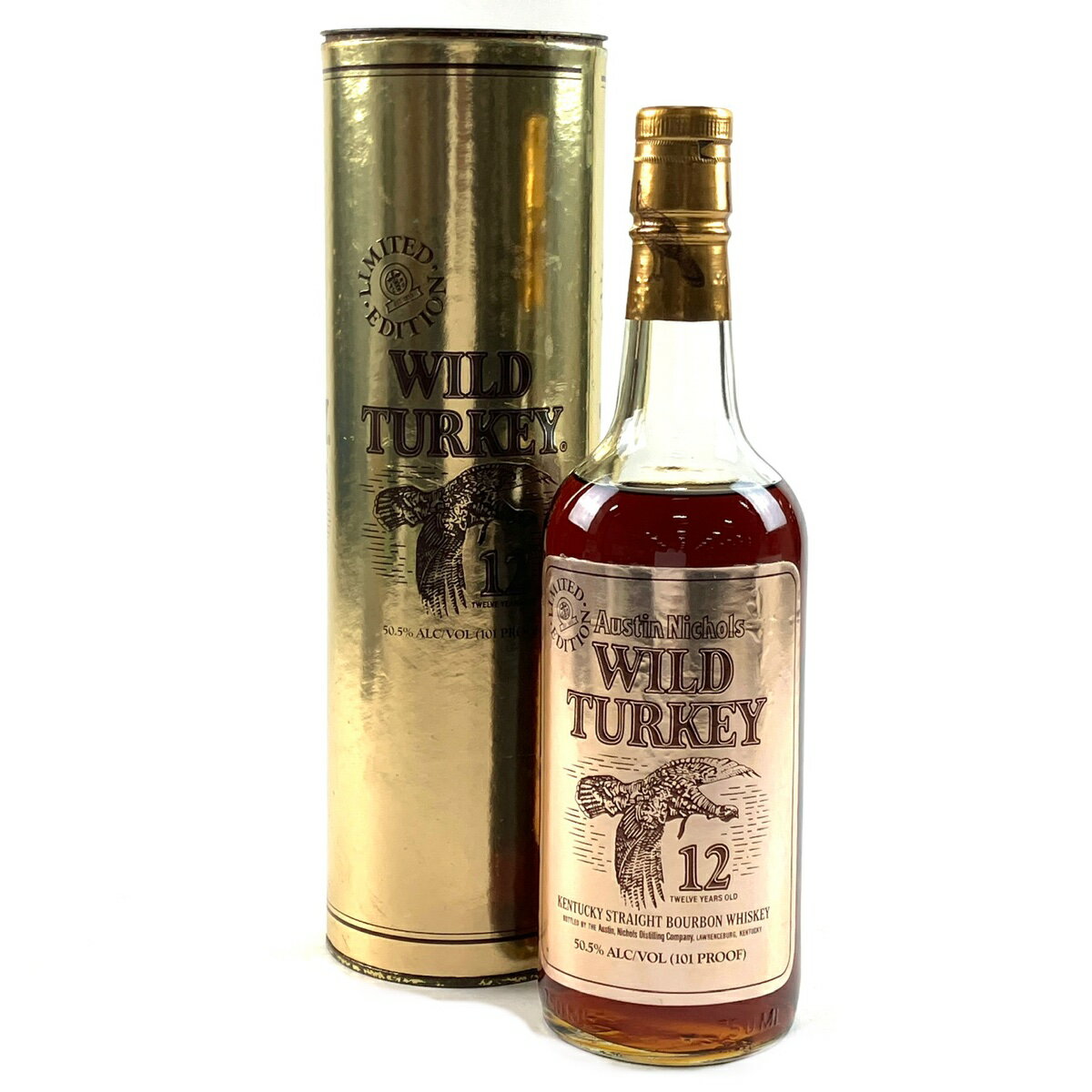 ワイルドターキー WILD TURKEY 12年 ゴールドラベル バーボン 750ml アメリカンウイスキー 【中古】