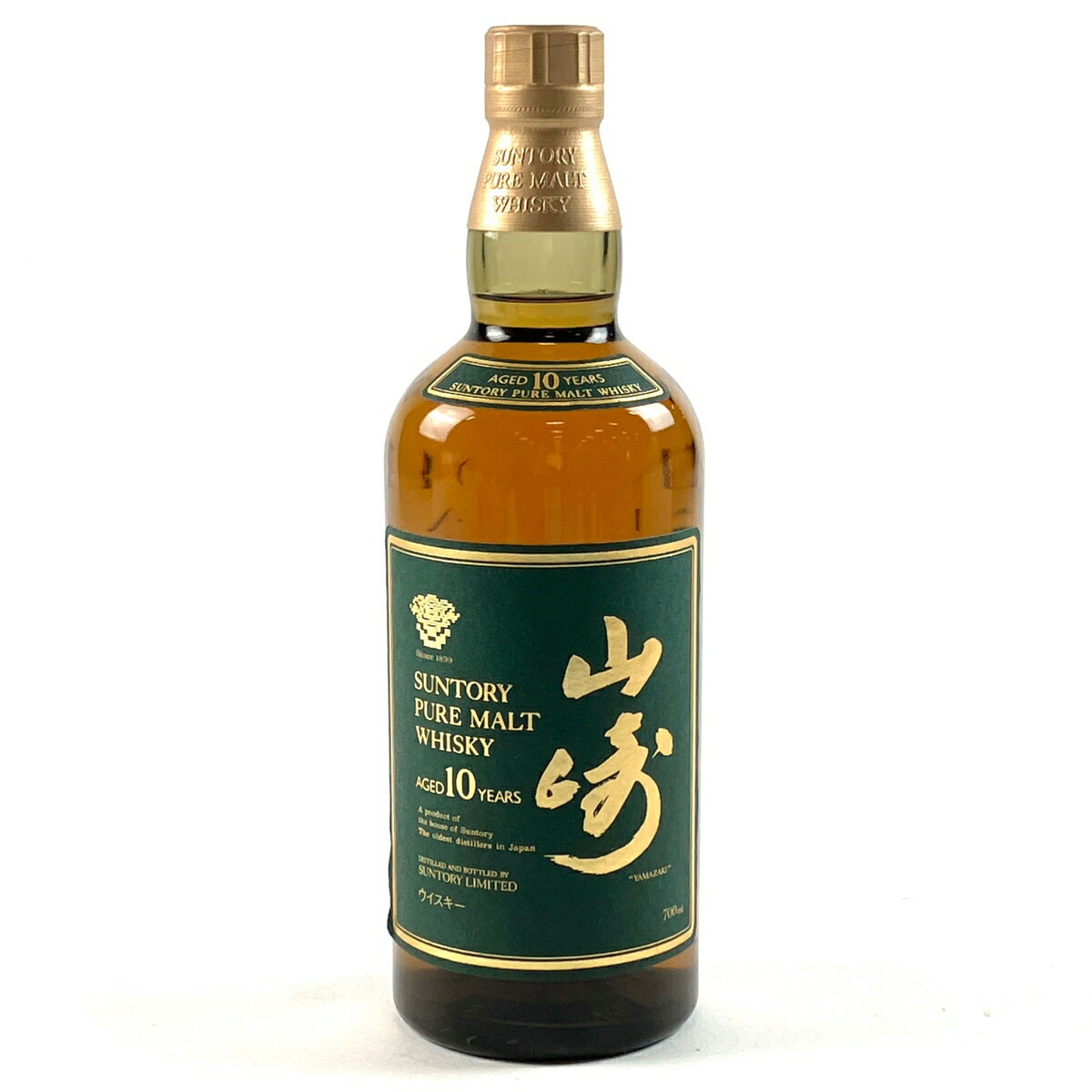 【東京都内限定発送】 サントリー SUNTORY 山崎 10年 ピュアモルト グリーンラベル 700ml 国産ウイスキー 【中古】