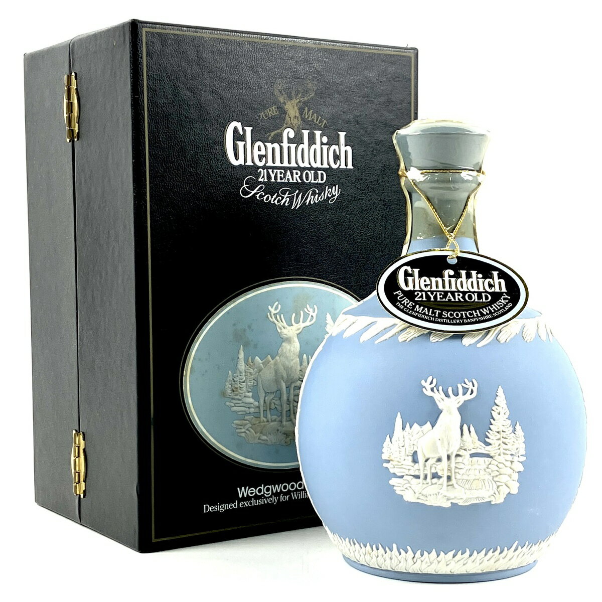 グレンフィディック Glenfiddich 21年 ウエッジウッド 750ml スコッチウイスキー シングルモルト 【中古】