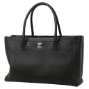 シャネル CHANEL エグゼクティブライン トートバッグ 2WAY ショルダーバッグ ココマーク ハンドバッグ レザー ブラック レディース 【中古】