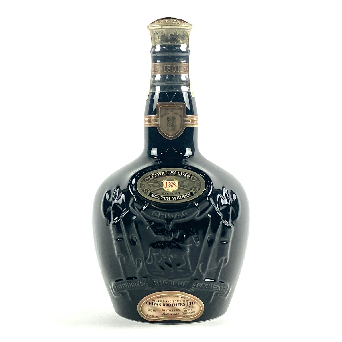 シーバスブラザーズ CHIVAS BROTHERS ロイヤルサルート 21年 LXX 黒陶器 700ml スコッチウイスキー ブレンデッド 【中古】