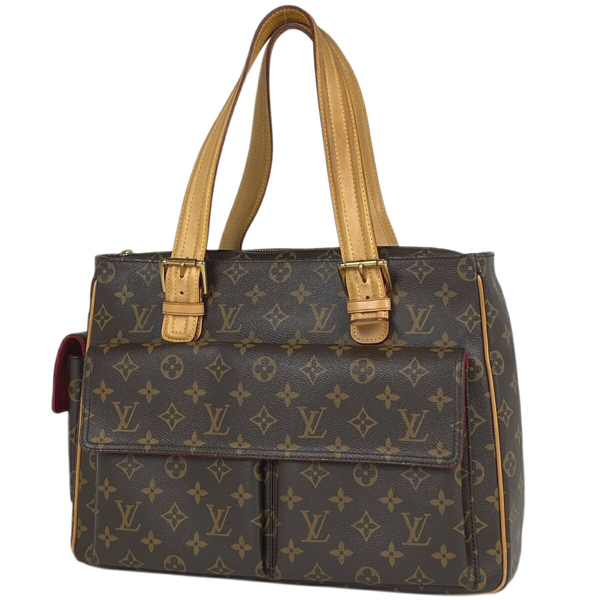 ルイ・ヴィトン Louis Vuitton ミュルティプリ シテ ハンドバッグ 肩掛け トートバッグ モノグラム ブラウン M51162 レディース 【中古】