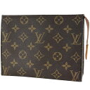 ルイ・ヴィトン Louis Vuitton ポッシュ トワレット 19 小物入れ メイク コスメ 化粧ポーチ モノグラム ブラウン M47544 レディース 【中古】