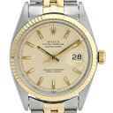 19％OFF 【ラッピング可】 ロレックス ROLEX デイトジャスト 1601/3 腕時計 SS YG 自動巻き シルバー メンズ 【中古】 msp29