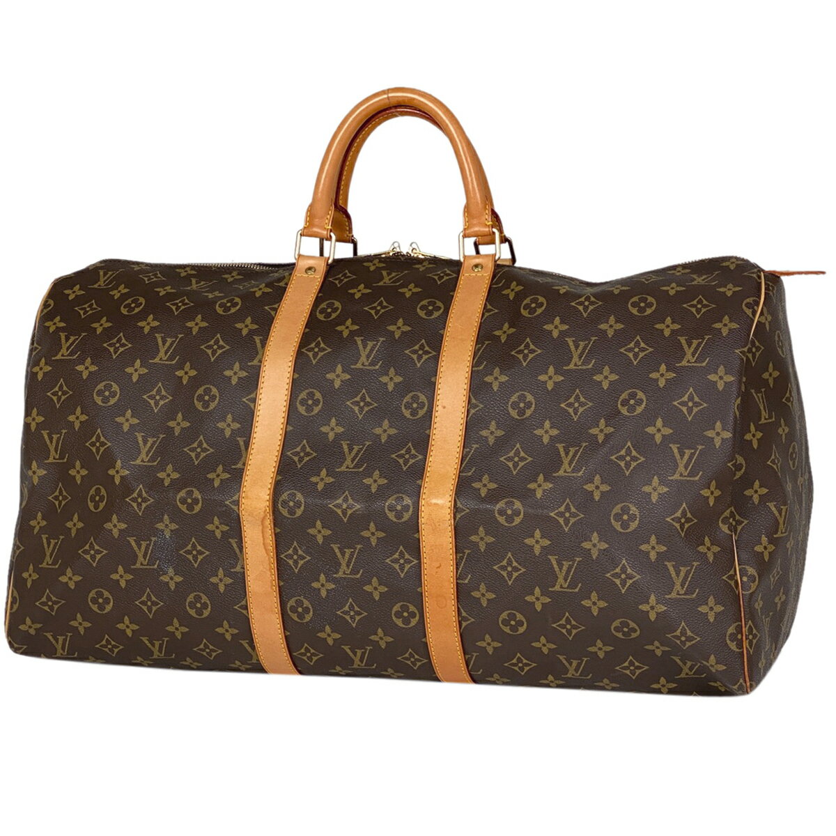 36％OFF ルイ・ヴィトン Louis Vuitton キーポル 55 ハンドバッグ 旅行 出張 ビジネス ボストンバッグ モノグラム ブラウン M41424 レディース 【中古】 msp39