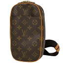 6％OFF ルイ・ヴィトン Louis Vuitton ポシェット ガンジュ ショルダーバッグ 肩掛け ボディバッグ モノグラム ブラウン M51870 メンズ 【中古】 msp29