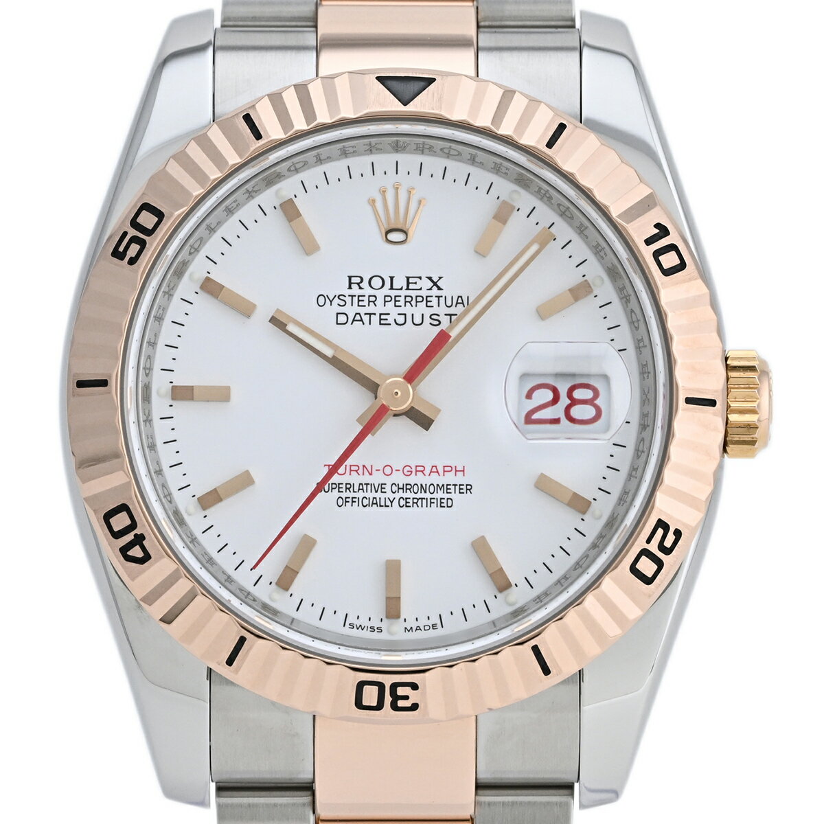 【ラッピング可】 ロレックス ROLEX デイトジャスト ターノグラフ 116261 腕時計 SS  ...