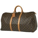 42％OFF ルイ・ヴィトン Louis Vuitton キーポル 55 ハンドバッグ 旅行 出張 ビジネス ボストンバッグ モノグラム ブラウン M41424 レディース 【中古】 msp39