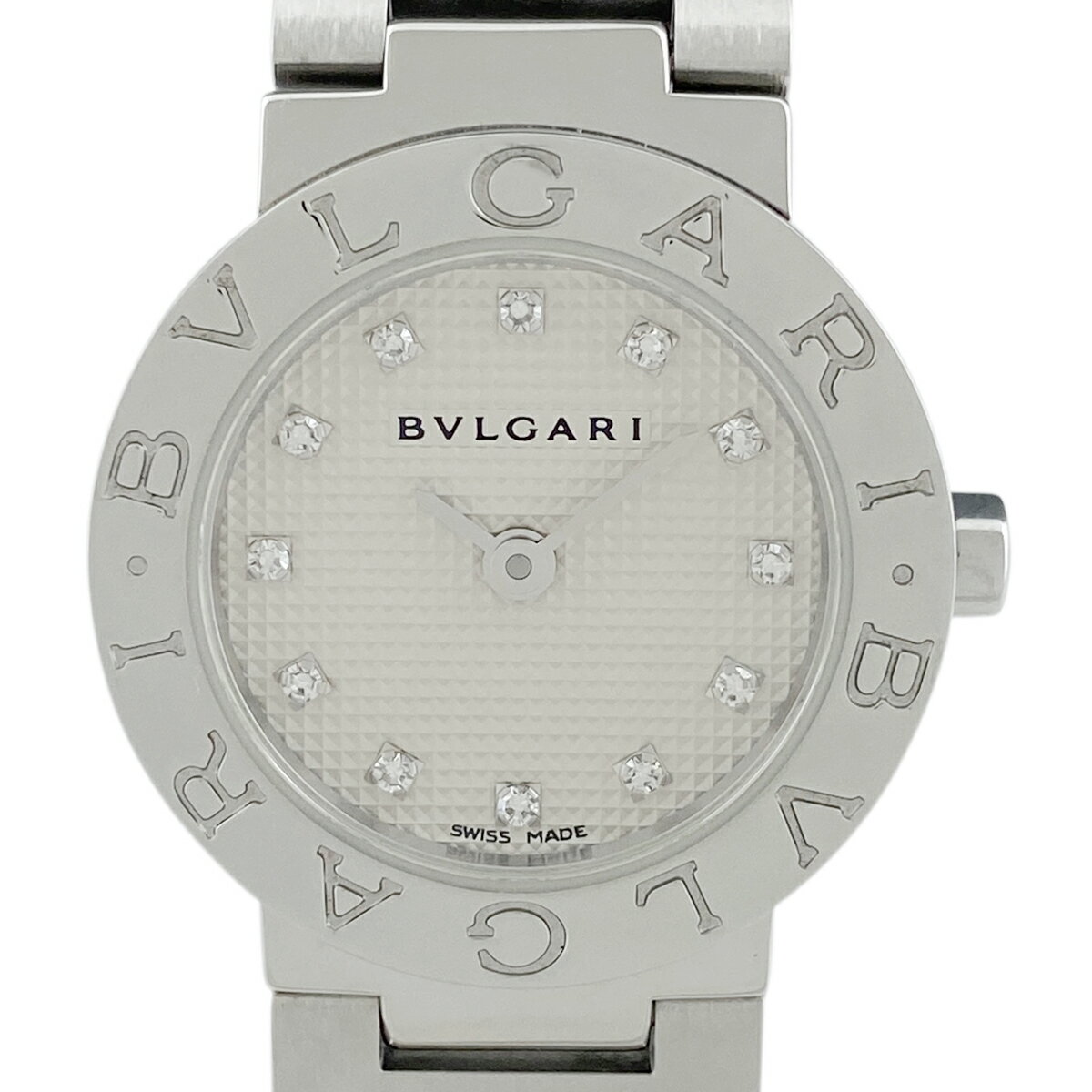 32％OFF 【ラッピング可】 ブルガリ BVLGARI ブルガリ ブルガリ 12Pダイヤ BB23SS 腕時計 SS ダイヤモンド クォーツ レディース 【中古】 msp39