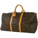 ルイ・ヴィトン Louis Vuitton キーポル 50 ハンドバッグ 旅行 出張 ビジネス ボストンバッグ モノグラム ブラウン M41426 レディース 【中古】