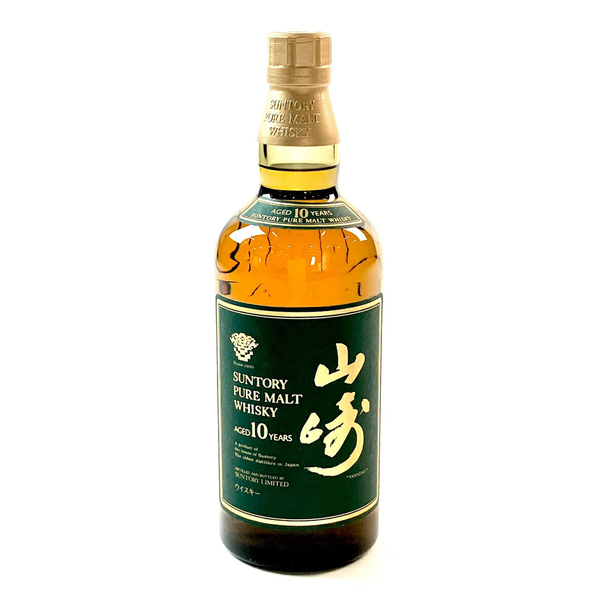 【東京都内限定発送】 サントリー SUNTORY 山崎 10年 ピュアモルト グリーンラベル 750ml 国産ウイスキー 【中古】