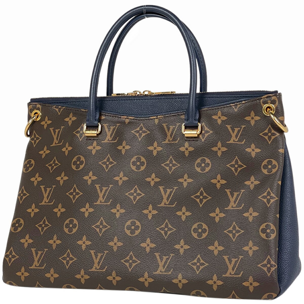 17％OFF ルイ・ヴィトン Louis Vuitton パラス 手提げ ハンドバッグ モノグラム ブラウン マリーヌ(ネイビー) M44042 レディース 【中古】 msp29