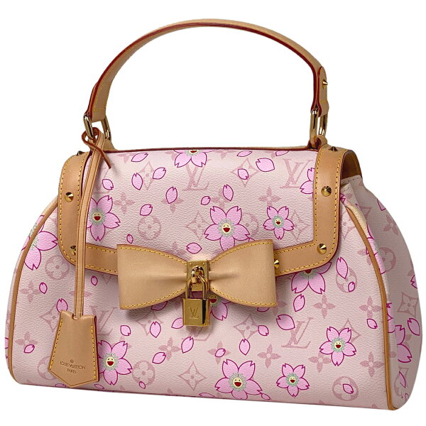 ルイ・ヴィトン Louis Vuitton サック レトロ PM 村上 隆 桜 手提げ ハンドバッグ モノグラムチェリーブロッサム ローズ M92013 レディース 【中古】