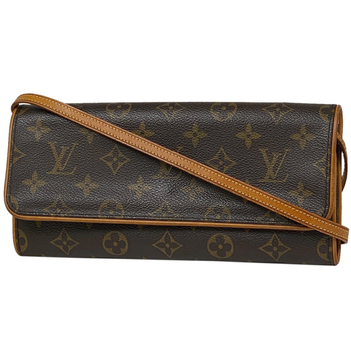 ルイ・ヴィトン Louis Vuitton ポシェットツイン GM クラッチバッグ 2WAY ショルダーバッグ モノグラム ブラウン M51852 レディース 【中古】