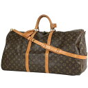 16％OFF ルイ・ヴィトン Louis Vuitton キーポル バンドリエール 60 2WAY ショルダーバッグ 旅行 出張 ボストンバッグ モノグラム ブラウン M41412 レディース 【中古】 msp29