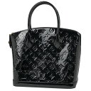 ルイ・ヴィトン Louis Vuitton ロックイット PM 手提げ ハンドバッグ エナメル トートバッグ モノグラムヴェルニ ノワール(ブラック) M90247 レディース 【中古】