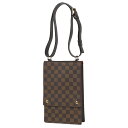 10％OFF ルイ・ヴィトン Louis Vuitton ポートベロー 肩掛け ポシェット ショルダーバッグ ダミエ ブラウン N45271 レディース 【中古】 msp29