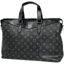 ルイ ヴィトン Louis Vuitton エクスプローラー ブリーフケース 2WAY ハンドバッグ ビジネスバッグ モノグラムエクリプス ブラック M40566 メンズ 【中古】