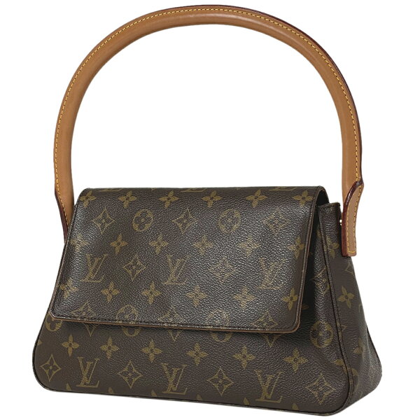 2％OFF ルイ・ヴィトン Louis Vuitton ミニ ルーピング 肩掛け ワンショルダー ハンドバッグ ショルダーバッグ モノグラム ブラウン M51147 レディース 【中古】 msp29