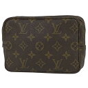 12％OFF ルイ・ヴィトン Louis Vuitton トゥルース トワレット 18 メイク コスメ セカンドバッグ 化粧ポーチ モノグラム ブラウン M47526 レディース 【中古】 msp29