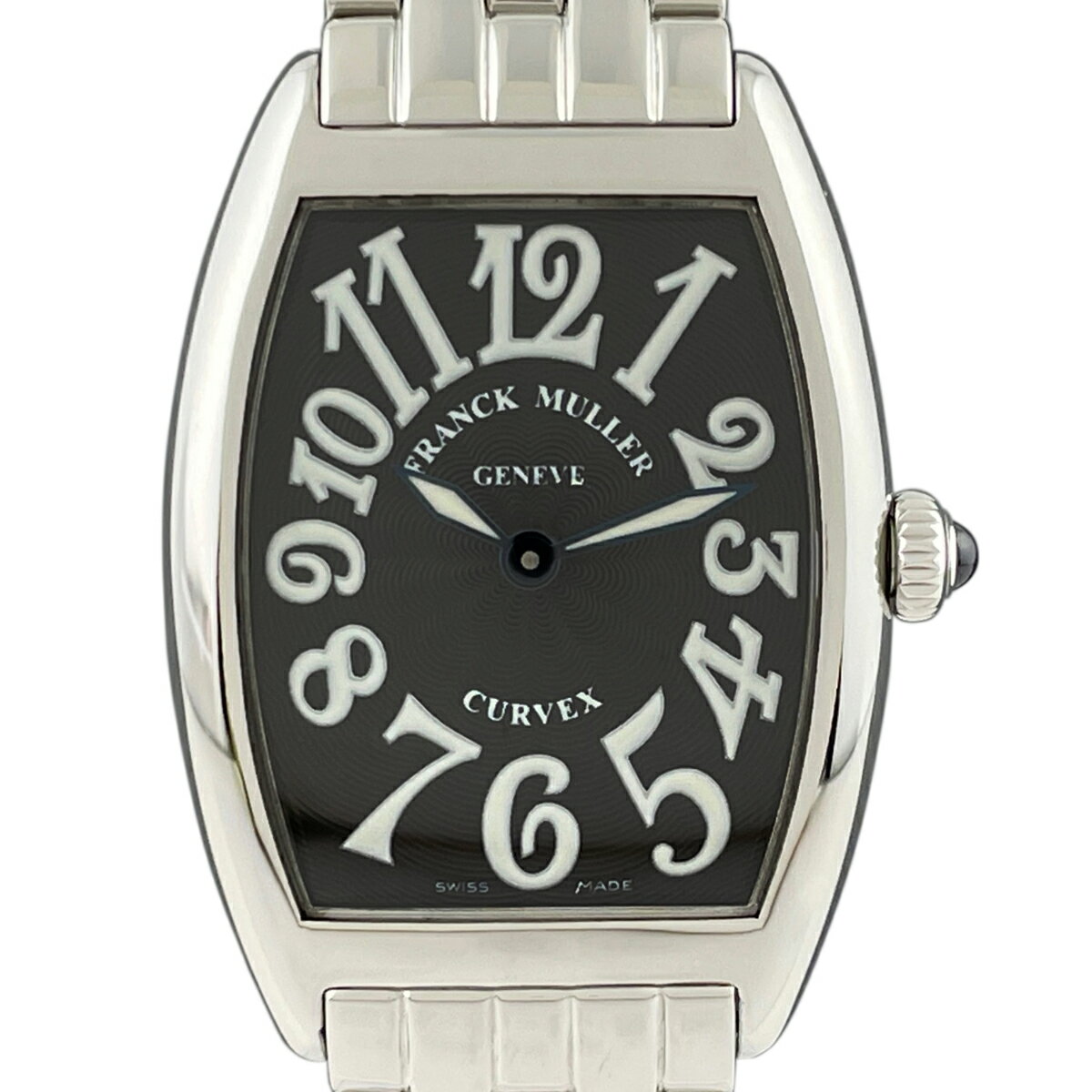 35％OFF 【ラッピング可】 フランクミュラー FRANCK MULLER トノー カーベックス 1752BQZ 腕時計 SS クォーツ ブラック レディース 【中古】 msp39