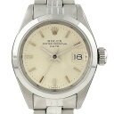 22％OFF 【ラッピング可】 ロレックス ROLEX オイスターパーペチュアル デイト 6916 腕時計 SS 自動巻き シルバー レディース 【中古】 msp29