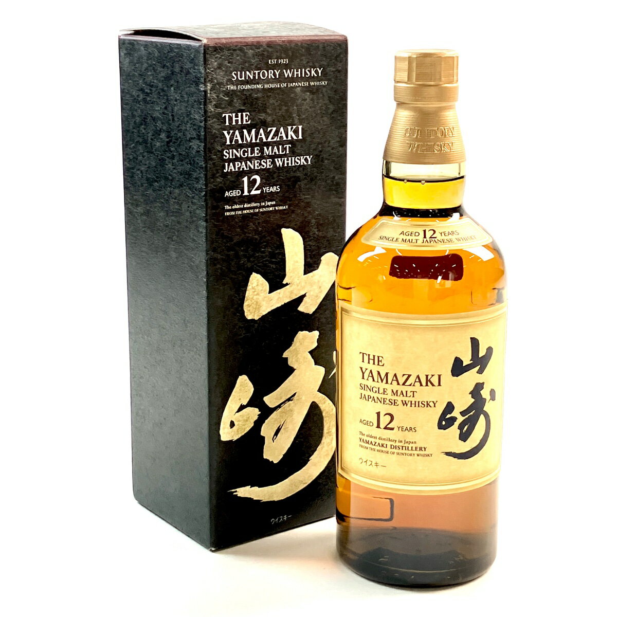 【東京都内限定発送】 サントリー SUNTORY 山崎 12年 シングルモルト 700ml 国産ウイスキー 【中古】