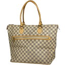 ルイ・ヴィトン Louis Vuitton サレヤ GM ハンドバッグ 肩掛け トートバッグ ダミエアズール ホワイト N51184 レディース 【中古】