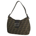 11％OFF フェンディ FENDI ズッカ柄 ショルダーバッグ ハンドバッグ ワンショルダー ショルダーバッグ キャンバス ブラウン 8BR036 レディース 【中古】 msp29