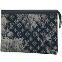 4％OFF ルイ・ヴィトン Louis Vuitton ポシェット ヴォワヤージュ MM クラッチバッグ モノグラム タペストリー セカンドバッグ モノグラム ネイビー M80034 メンズ 【中古】 msp29