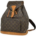 19％OFF ルイ・ヴィトン Louis Vuitton モンスリ GM バックパック デイパック リュック モノグラム ブラウン M51135 レディース 【中古】 msp29