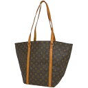 ルイ・ヴィトン Louis Vuitton サック ショッピング 肩掛け ショルダーバッグ トートバッグ モノグラム ブラウン M51108 レディース 【中古】