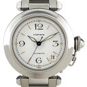 6％OFF 【ラッピング可】 カルティエ CARTIER パシャC W31015M7 腕時計 SS 自動巻き ホワイト ユニセックス 【中古】 msp29