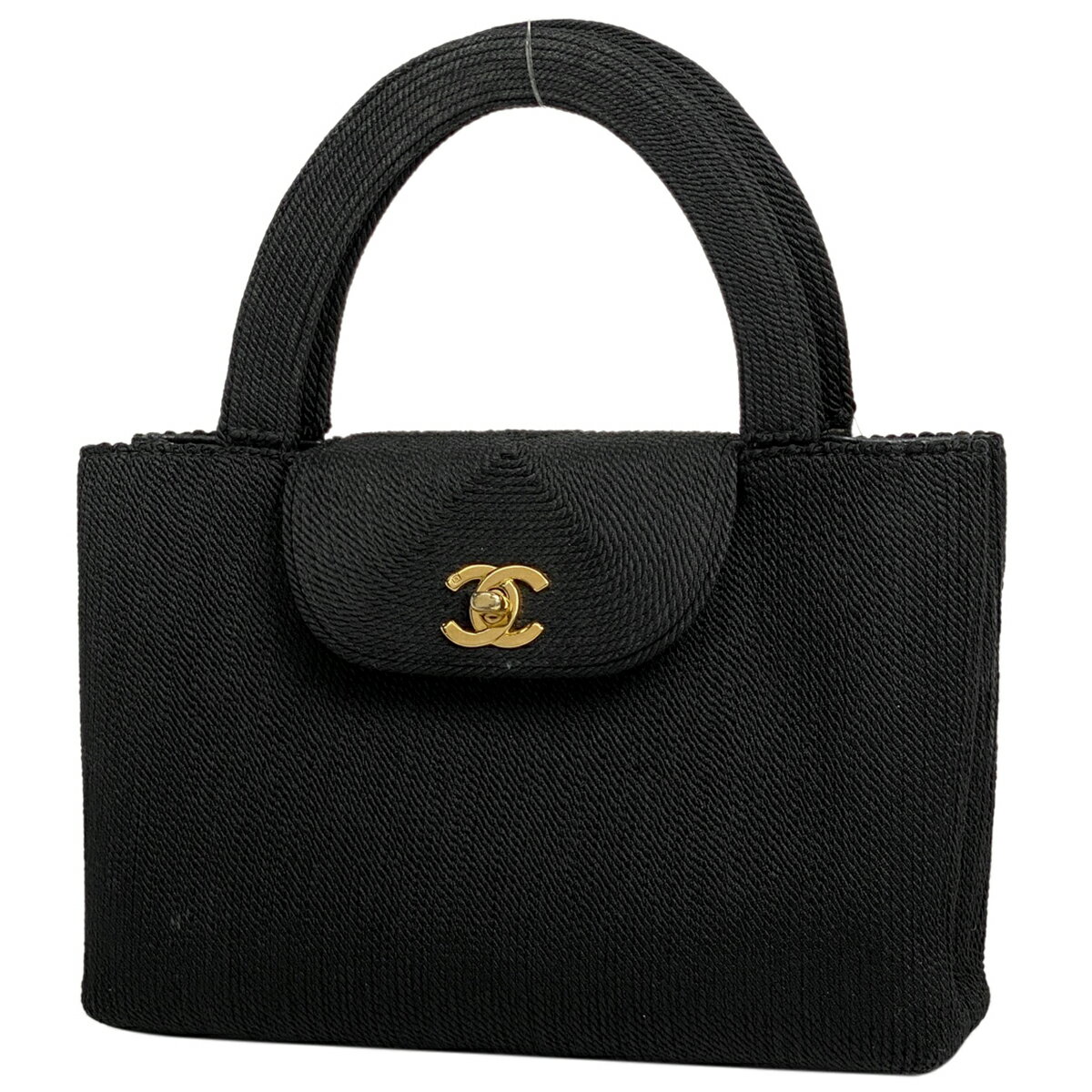 34％OFF 【ジャンク品】シャネル CHANEL ココマーク ハンドバッグ ファブリック ブラック レディース 【中古】 msp39