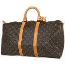 ルイ・ヴィトン Louis Vuitton キーポル 45 ハンドバッグ 旅行 出張 ビジネス ボストンバッグ モノグラム ブラウン M41428 レディース 【中古】