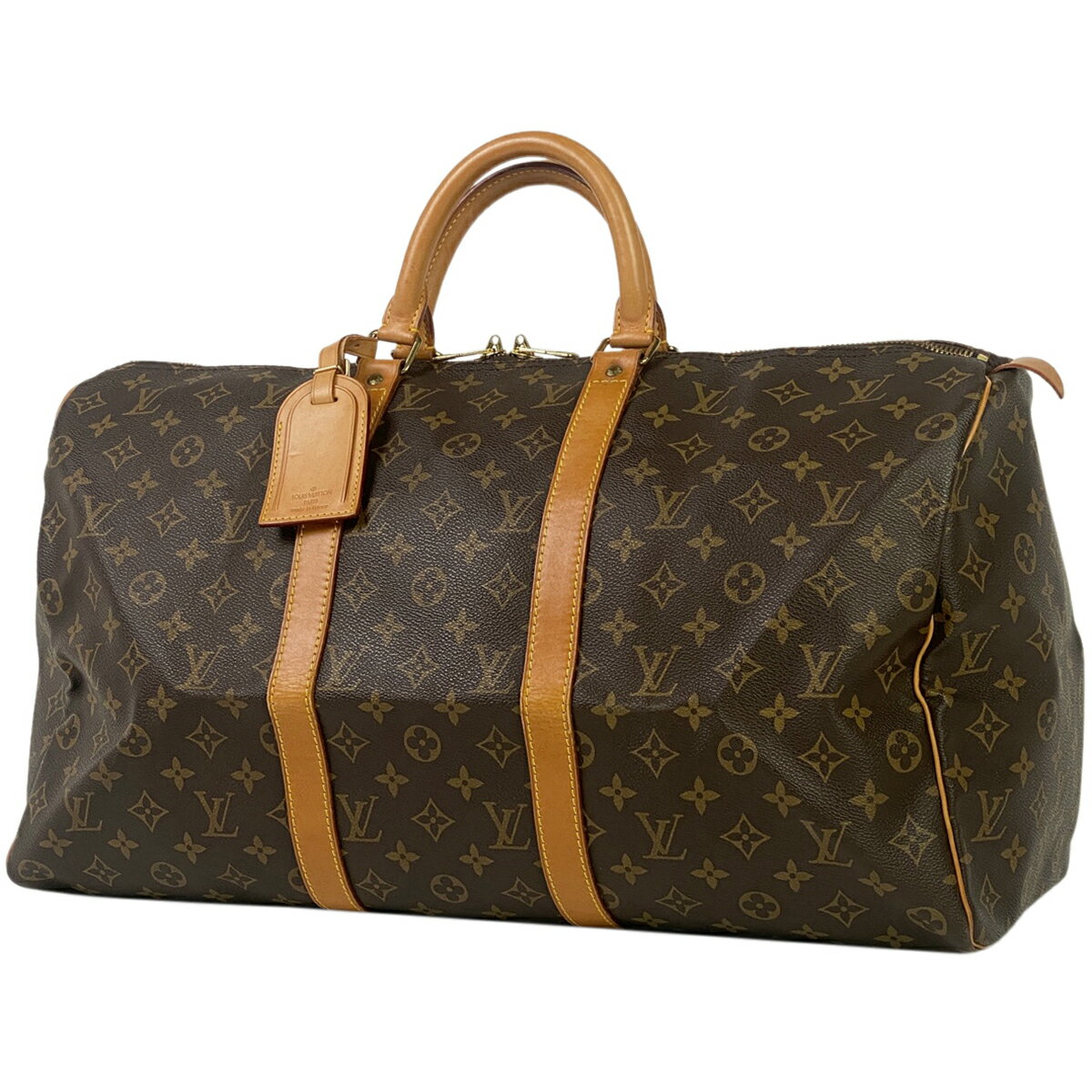 13％OFF ルイ・ヴィトン Louis Vuitton キーポル 50 ハンドバッグ 旅行 出張 ビジネス ボストンバッグ モノグラム ブラウン M41426 レディース 【中古】 msp29