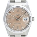 【ラッピング可】 ロレックス ROLEX オイスターパーペチュアル デイト 15200 腕時計 SS 自動巻き ピンク ボーイズ 【中古】