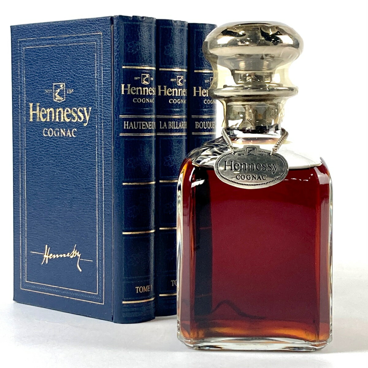 11％OFF ヘネシー Hennessy シルバートップ ブック型 青箱 700ml ブランデー コニャック 【中古】0