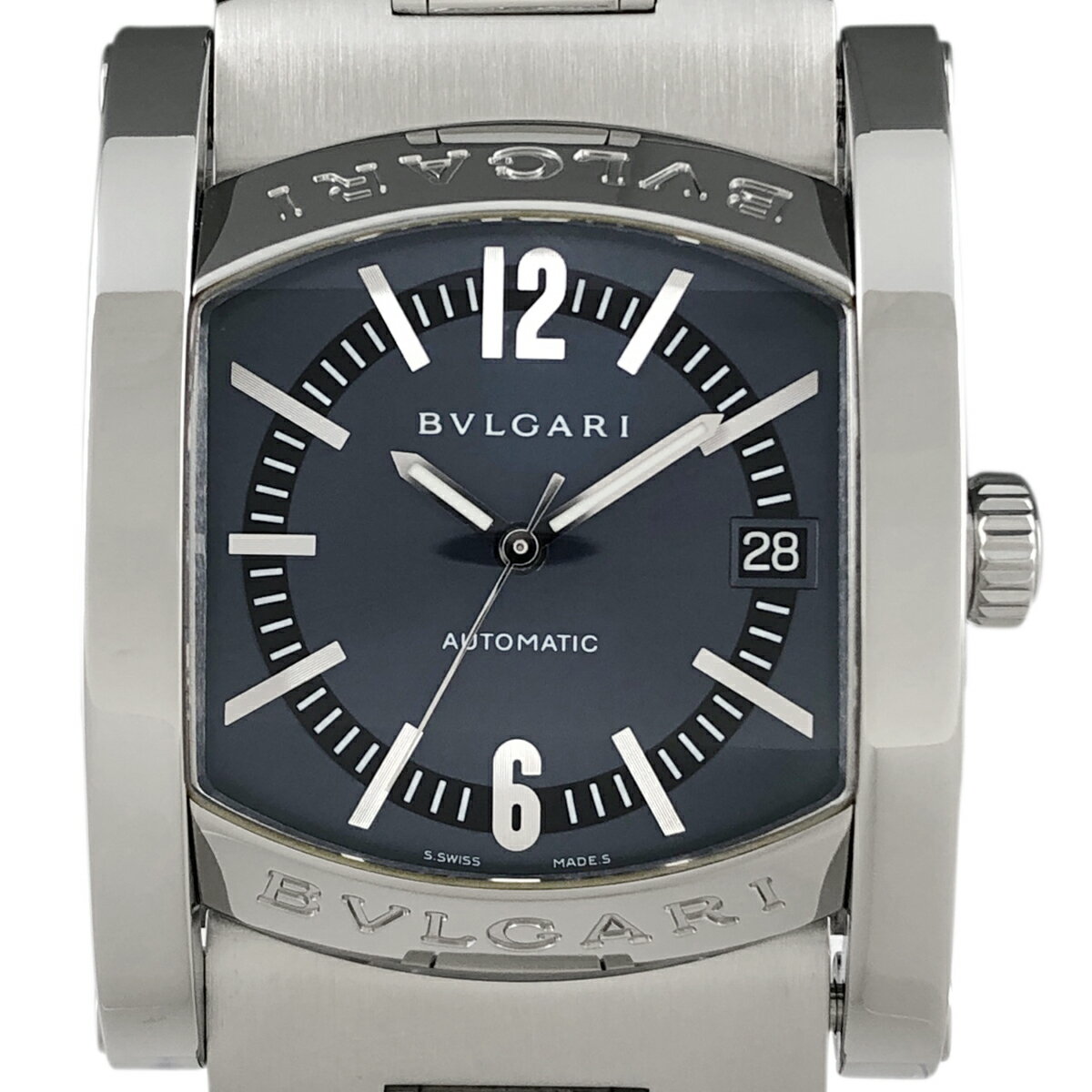 14％OFF 【ラッピング可】 ブルガリ BVLGARI アショーマ AA44S 腕時計 SS 自動巻き メンズ 【中古】 msp29