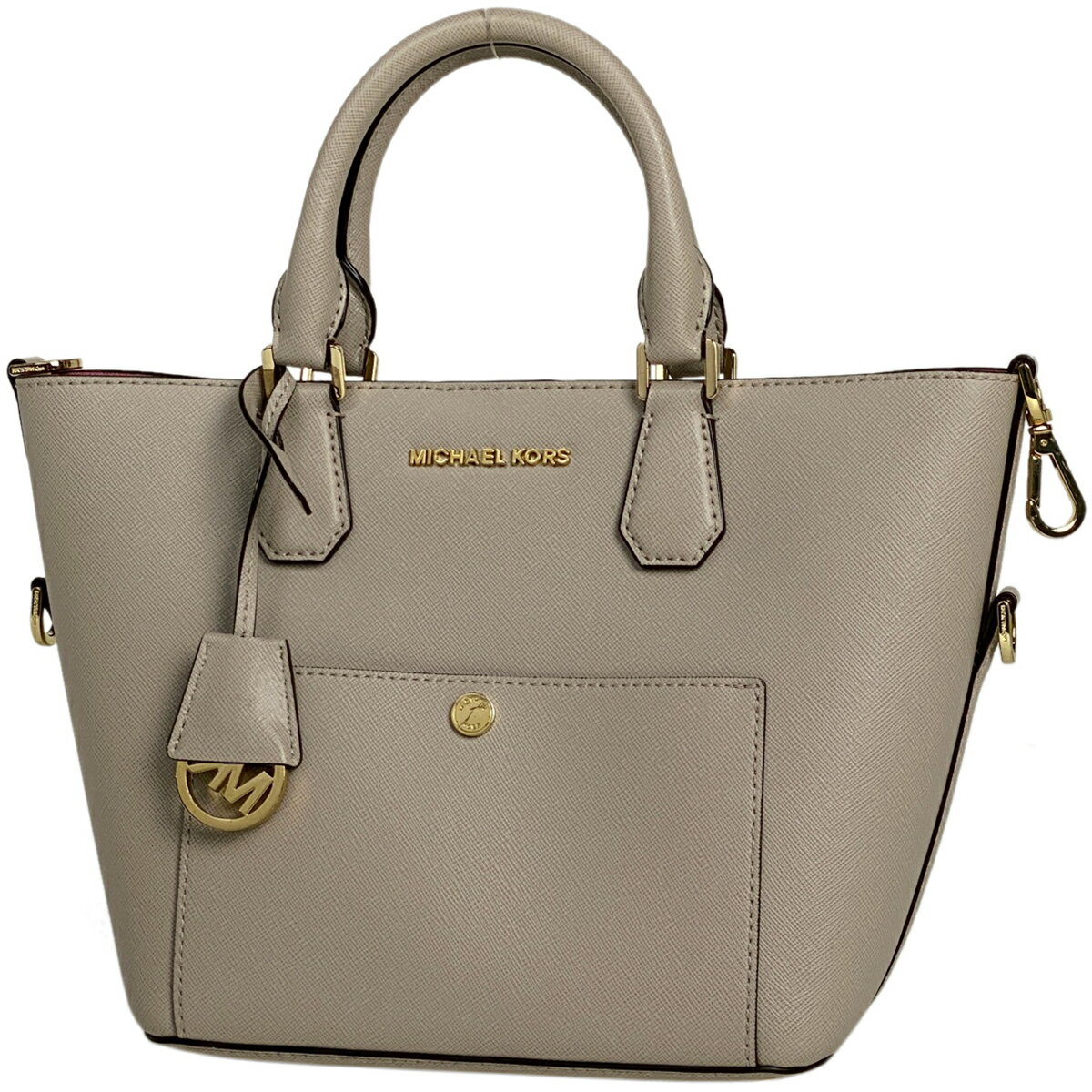 マイケルコース Michael Kors ロゴ ハンドバッグ 2WAY ショルダーバッグ グリニッチ ハンドバッグ レザー グレー 30S5GGRT6U レディース 【中古】