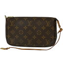 27％OFF ルイ・ヴィトン Louis Vuitton ポシェット アクセソワール メイク コスメ アクセサリーポーチ モノグラム ブラウン M51980 レディース 【中古】 msp29