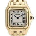 3％OFF 【ラッピング可】 カルティエ CARTIER パンテール SM W25022B9 腕時計 YG クォーツ アイボリー レディース 【中古】 msp29