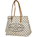 ルイ ヴィトン Louis Vuitton カバ MM ショルダーバッグ ハンドバッグ トートバッグ ダミエアズール ホワイト N41375 レディース 【中古】